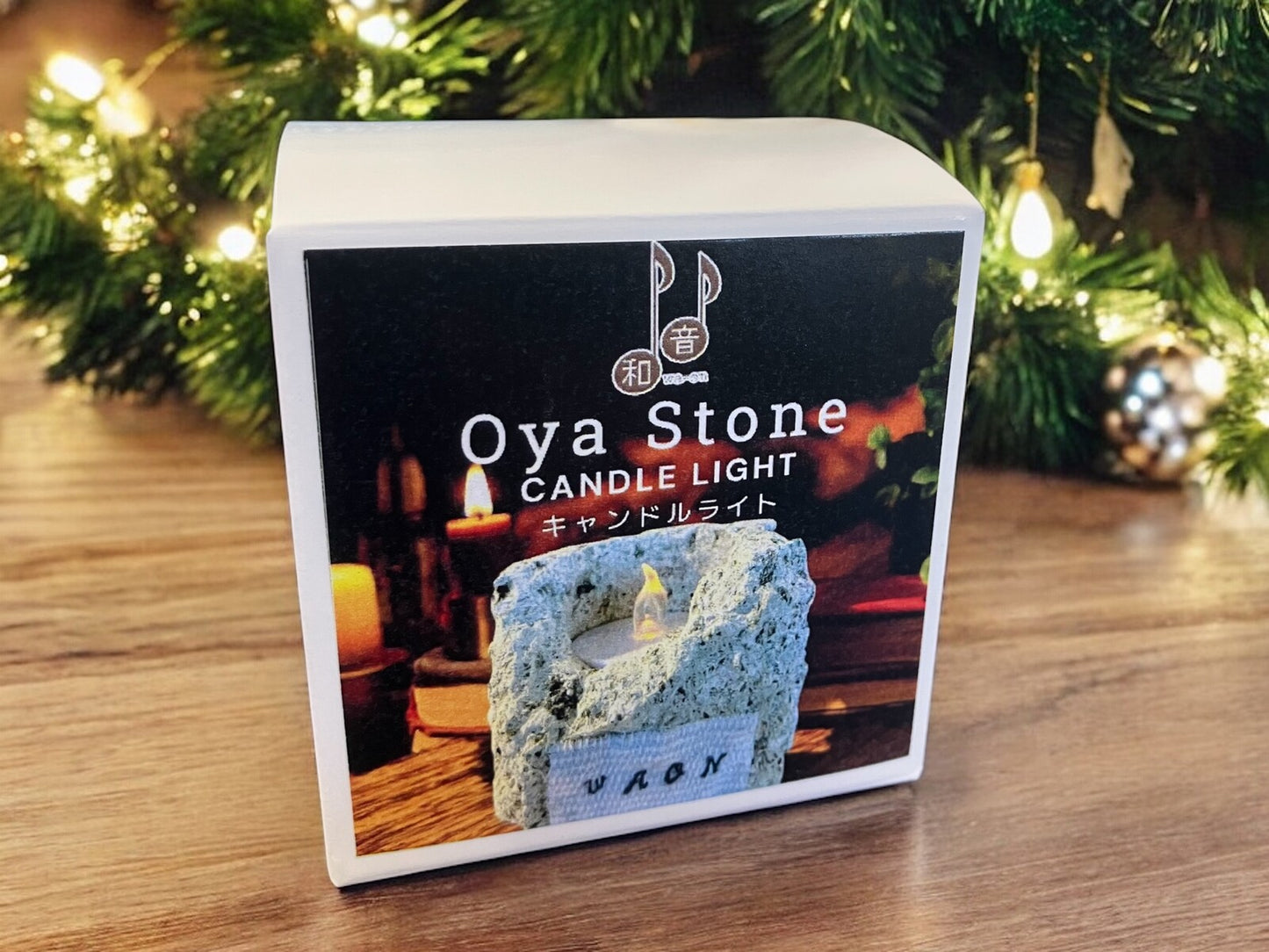 Japanese Oya Stone LED Candle: Natural Zen Decor
