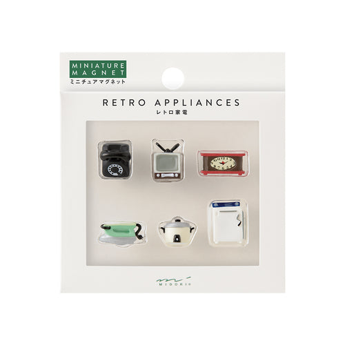 Retro Home Appliance Magnet Set of 6 – Midori Japan